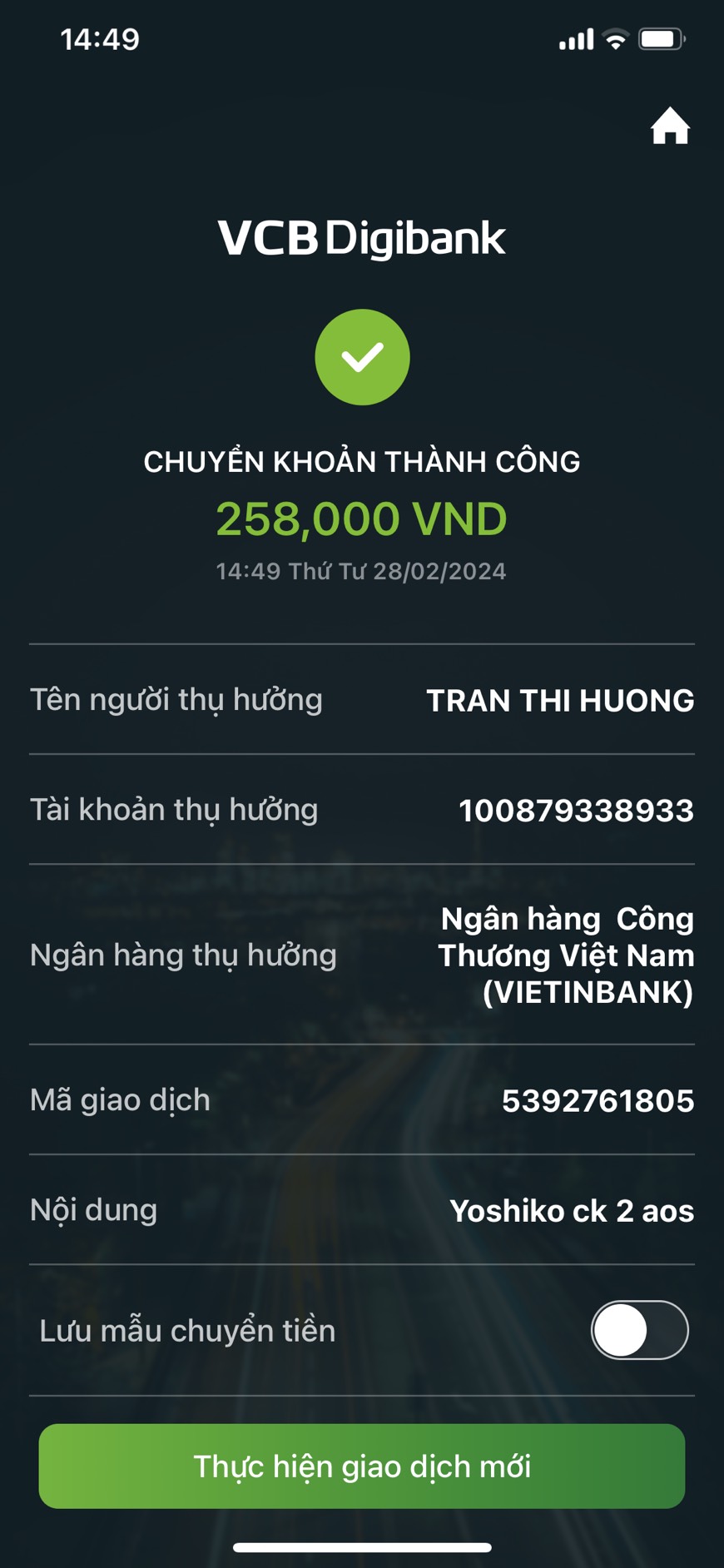 TRẦN THỊ HƯƠNG - 100879338933 - VIETTINBANK bị tố cáo lừa đảo